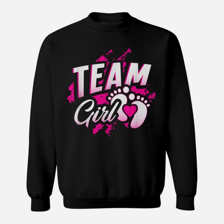 Gender Reveal Team Girl Baby Shower Party Gift Pink Blue Sweatshirt