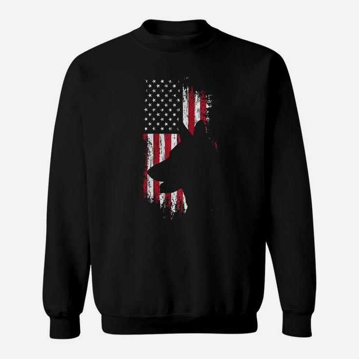 German Shepherd American Flag Shirt Usa Patriotic Dog Gift Zip Hoodie Sweatshirt
