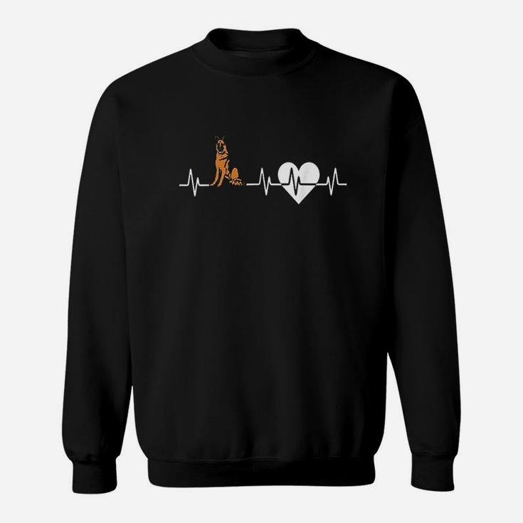 German Shepherd Heartbeat Dog Lover Sweatshirt