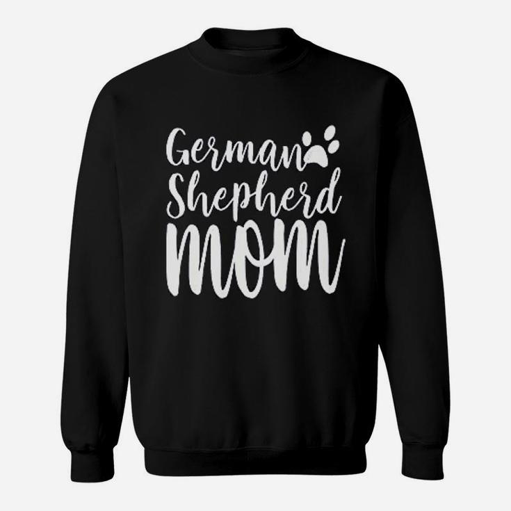 German Shepherd Mom Printed Ladies Next Level Brand Sweatshirt