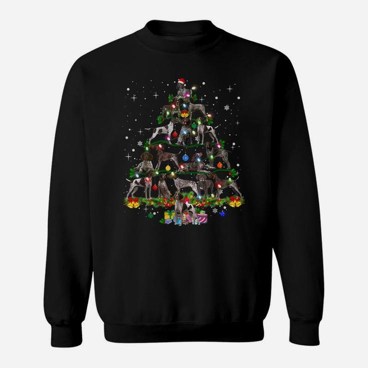 German Shorthaired Pointer Christmas Tree X-Mas Dog Dad Mom Sweatshirt