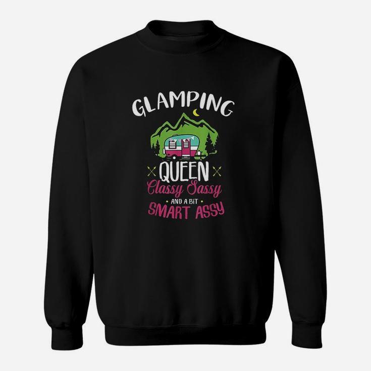Glamping Queen Classy Sassy Smart Camping Rv Gift Sweatshirt