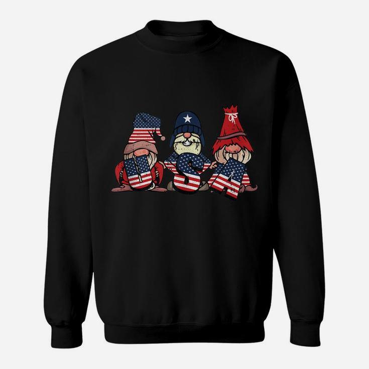 Gnome Usa 4Th Of July Cute American Flag Independence Day Sweatshirt