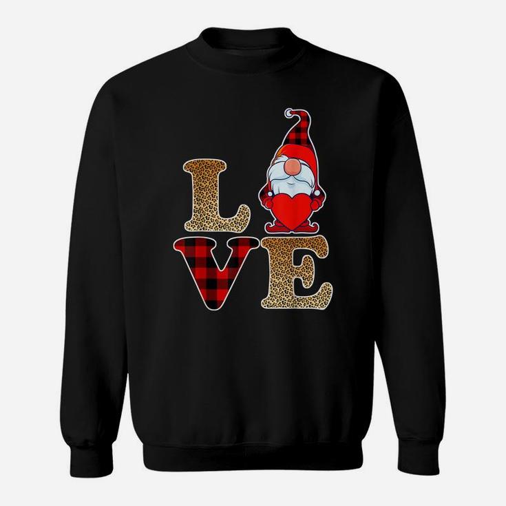 Gnome Valentines Day Love Valentine Gnomes Heart Women Sweatshirt