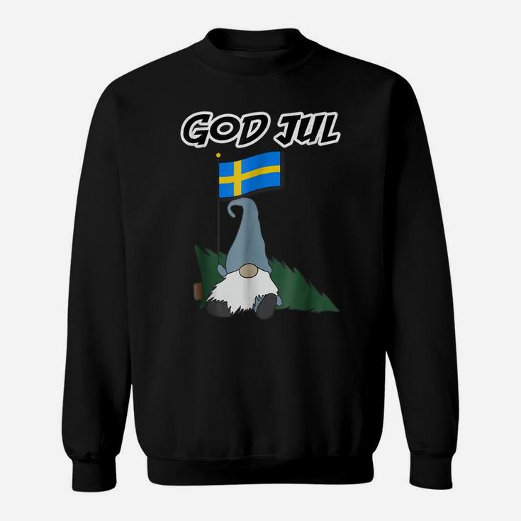 God Jul Swedish Gnome Tshirt Merry Christmas Swedish T-Shirt Sweatshirt