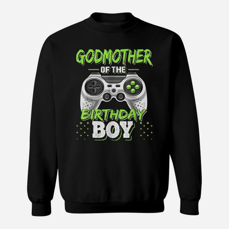 Godmother Of The Birthday Boy Matching Video Game Birthday Sweatshirt