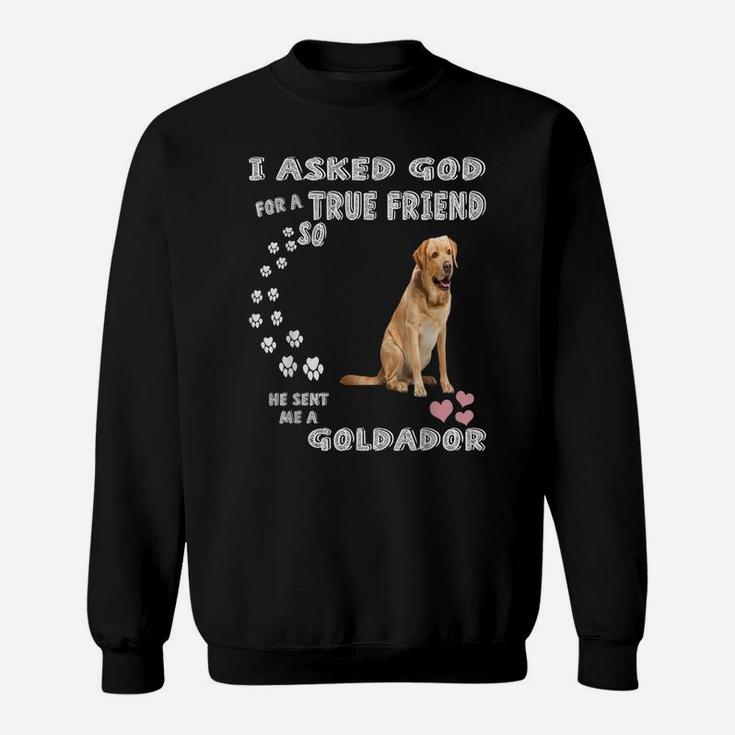 Golden Retriever Lab Dog Mom Dad Costume, Cute Goldador Sweatshirt