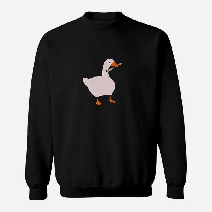 Goose With Video Game Sweatshirt