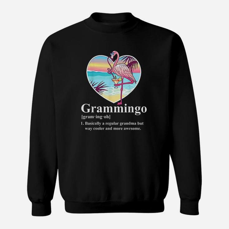 Grammingo Regular Grandma But Way Cooler Awesome Flamingo Sweatshirt