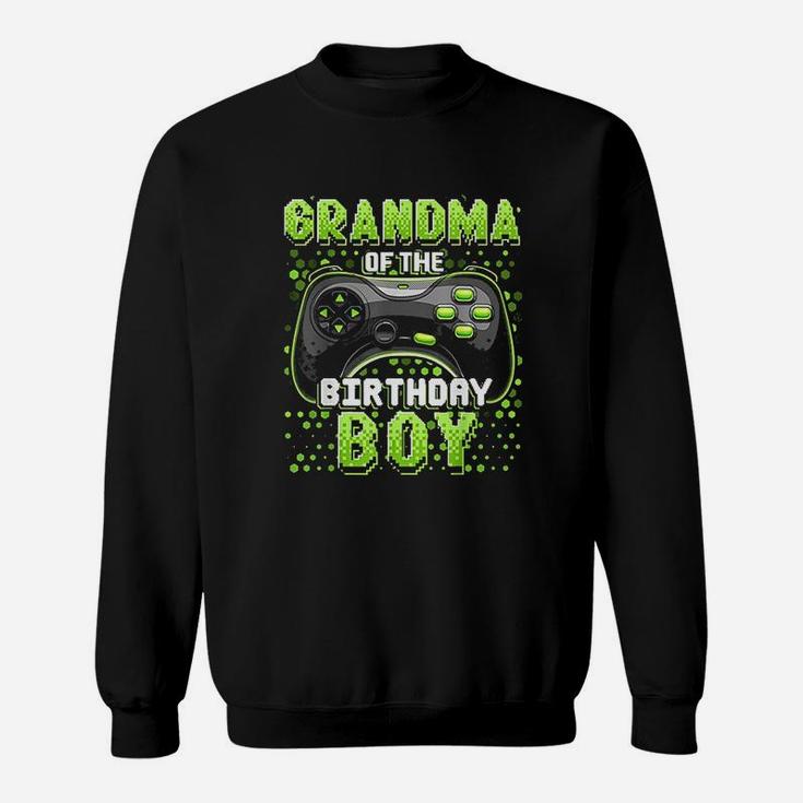 Grandma Of The Birthday Boy Matching Video Game Birthday Sweatshirt