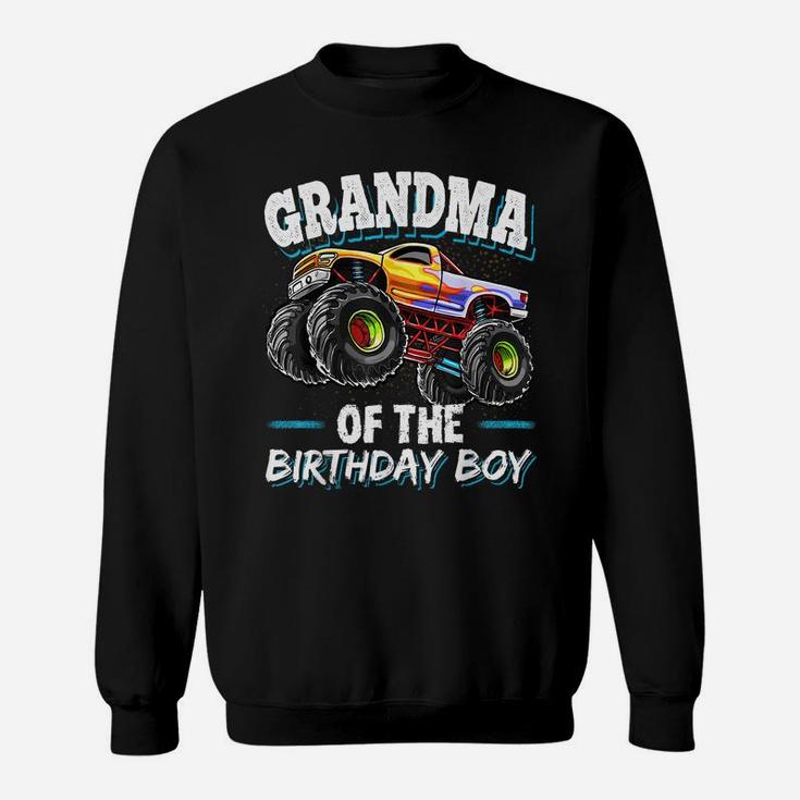 Grandma Of The Birthday Boy Monster Truck Birthday Party Sweatshirt