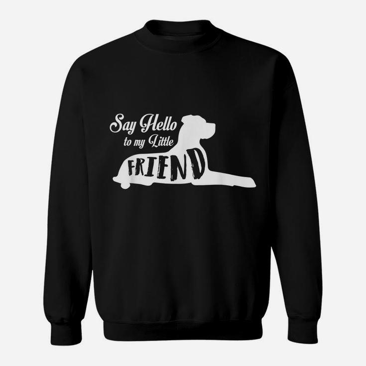 Great Dane Lover Tees -Say Hello To My Little Friend Sweatshirt