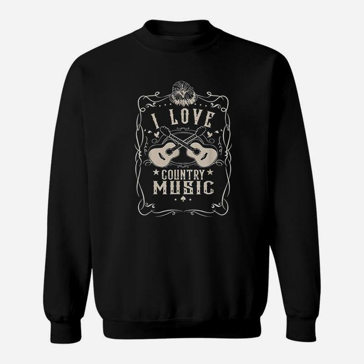 Great I Love Country Music Vintage Sweatshirt