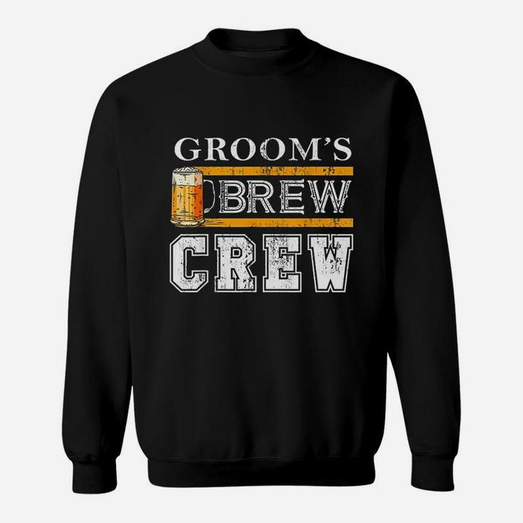 Groom Brew Crew Funny Groomsmen Beer Team Bachelor Party Sweatshirt