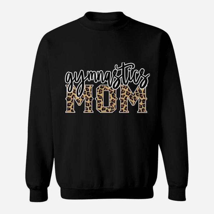 Gymnastics Mom Leopard Print Womens Proud Gymnast Mother Sweatshirt Sweatshirt