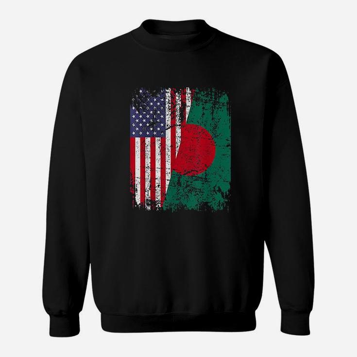 Half American Flag Sweatshirt
