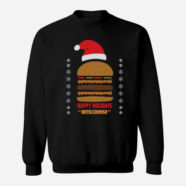 Hamburger Santa Hat Sweatshirt