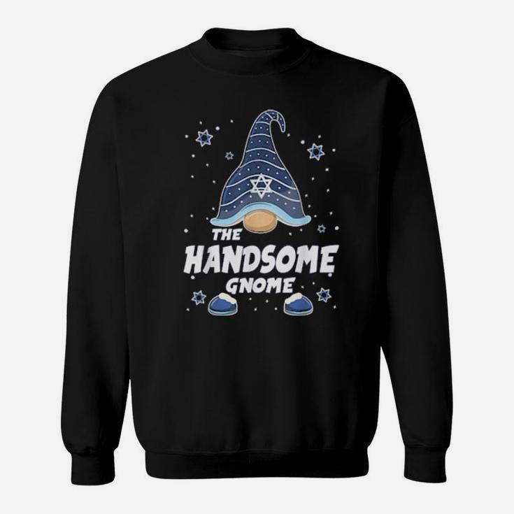 Handsome Gnome Hanukkah Family Matching Pajama Sweatshirt