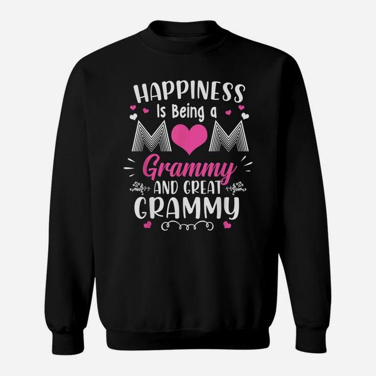 Happiness Is Being Mom Grammy And Great Grammy Mothers Day Sweatshirt