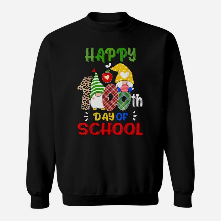 Happy 100Th Day Of School Gnomes For Virtual Teachers Kids Sweatshirt