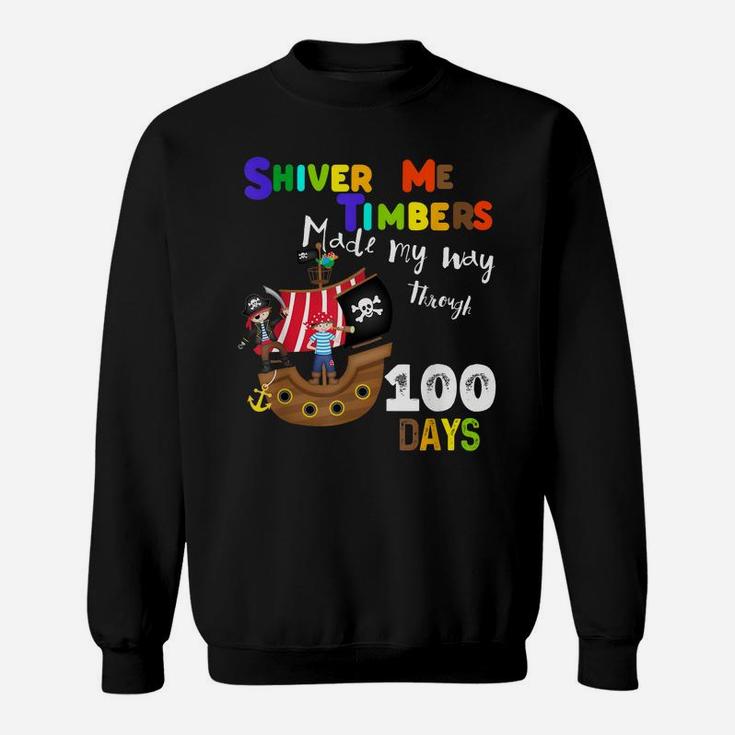 Happy 100Th Day Of School Shirt For Boys Girls Kids Teacher Sweatshirt