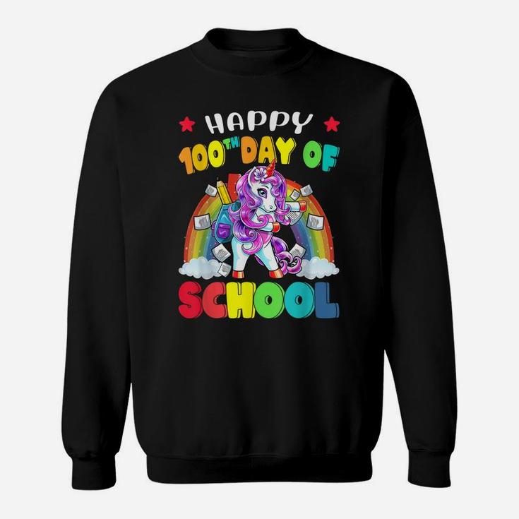 Happy 100Th Day Of School Unicorn Teacher & Student Gift Sweatshirt