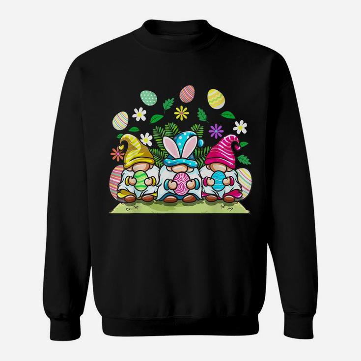 Happy Easter Gnomes Egg Hunting Gift For Men Womens Kids Sweatshirt