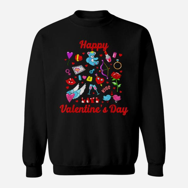 Happy Valentine Day Couple, For Sweatshirt