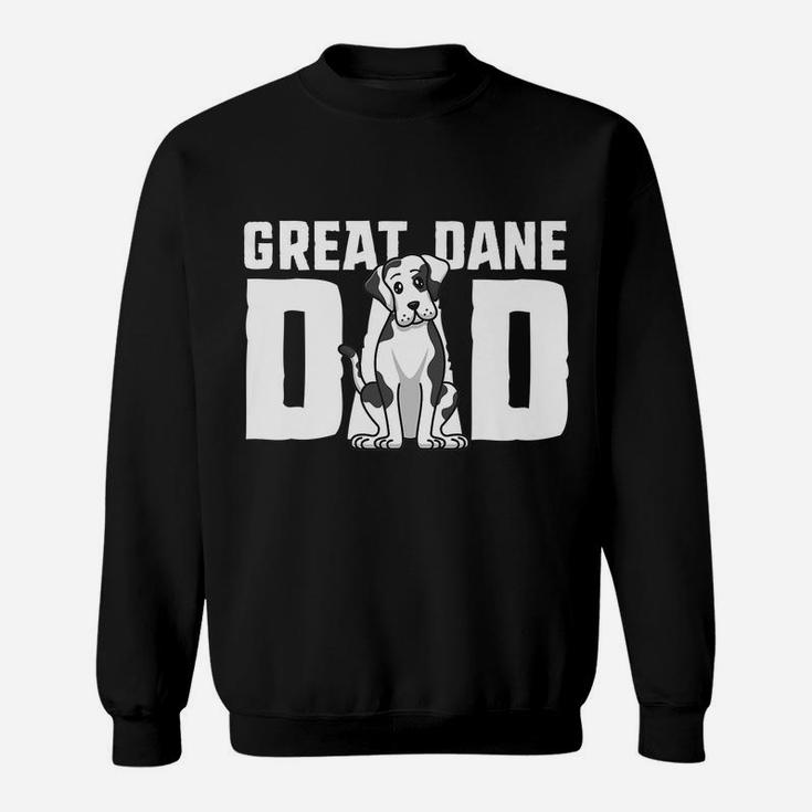 Harlequin Great Dane Dad Dog Father Puppy Adoption Owner Sweatshirt