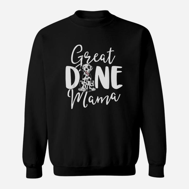 Harlequin Great Dane Mama Dog Owner Women Mom Gift Sweatshirt
