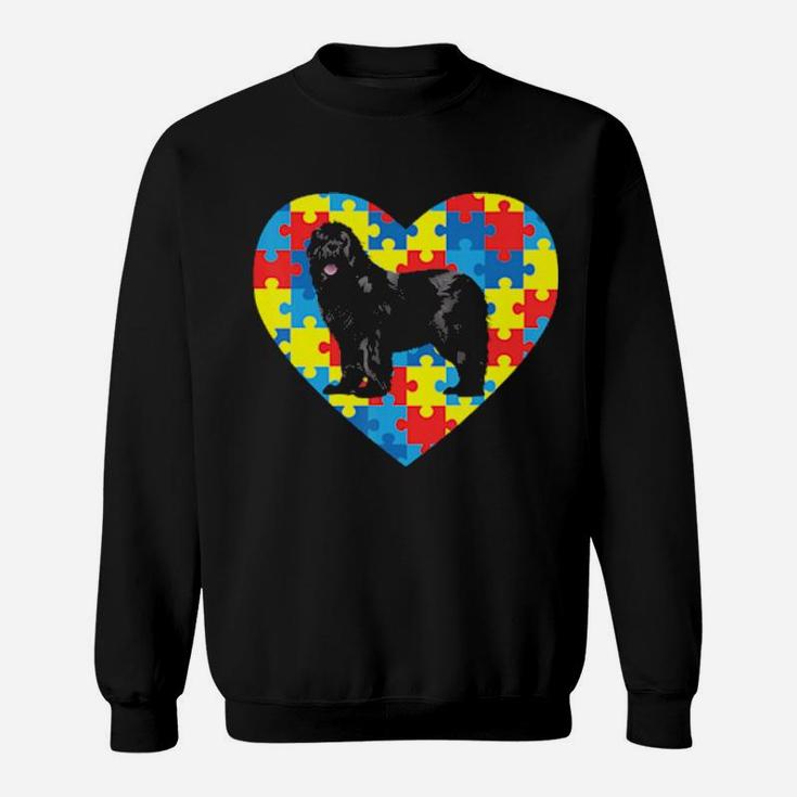 Heart Autism Newfoundland Autism Awareness Valentine Gifts Sweatshirt