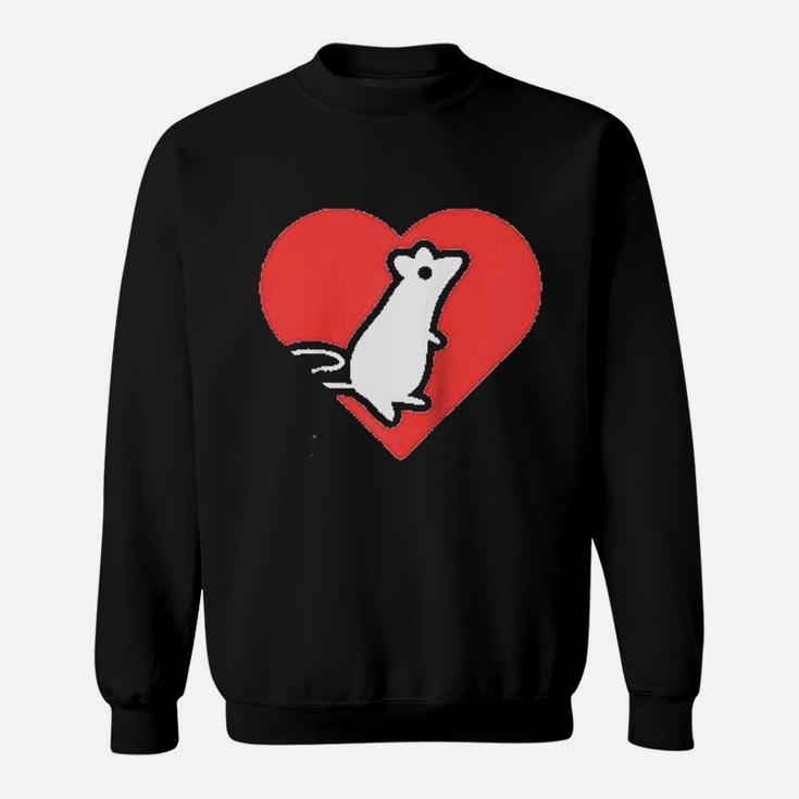 Heart - Cute Fancy Rat Sweatshirt
