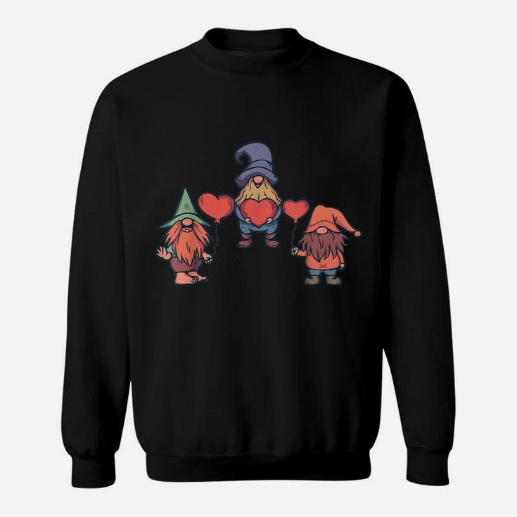 Heart Gnome Valentine's Day Couple Matching Gifts Boys Girls Sweatshirt