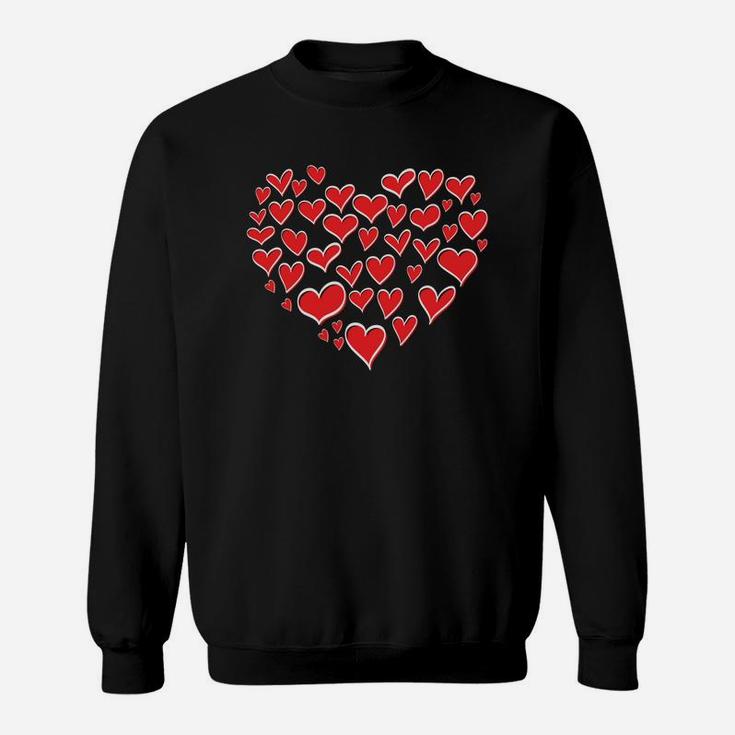 Hearts In Heart Best Valentine Gift Happy Valentines Day Sweatshirt