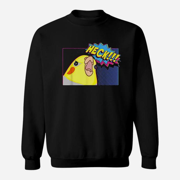 Heck Cockatiel Birb Memes Funny Angry Parrot Lover Sweatshirt