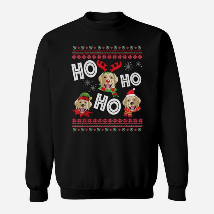 Ho Ho Ho Golden Labrador Xmas Sweatshirt