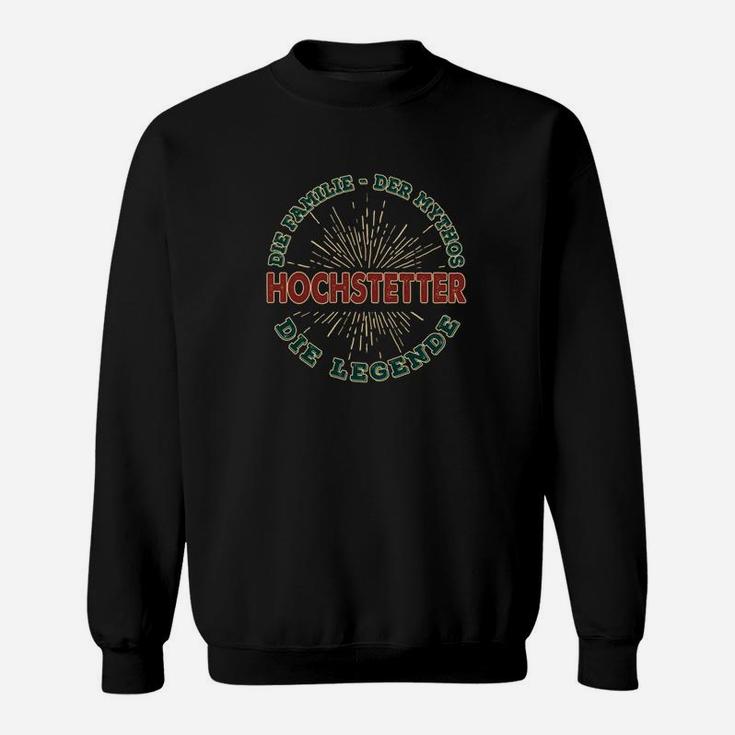 Hochstätter Mythos Legendäres Sweatshirt, Schwarzes Tee mit Aufdruck