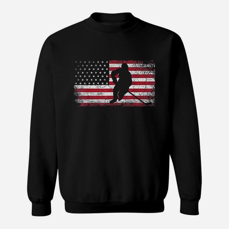 Hockey American Flag Sweatshirt