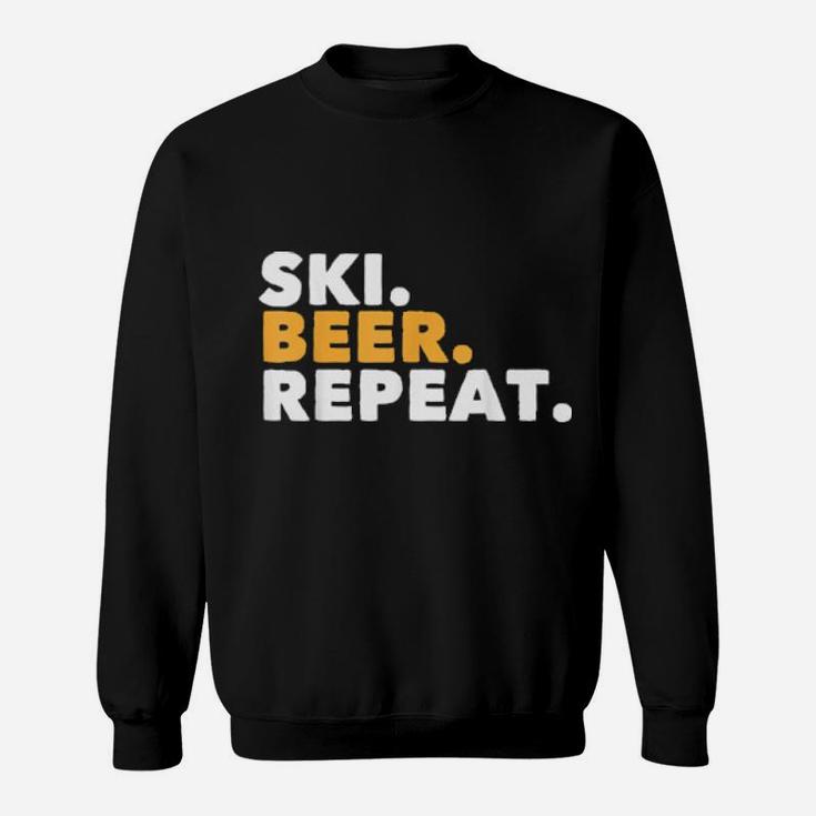 Humorous Skiing Enthusiast Travel Sayings Sweatshirt