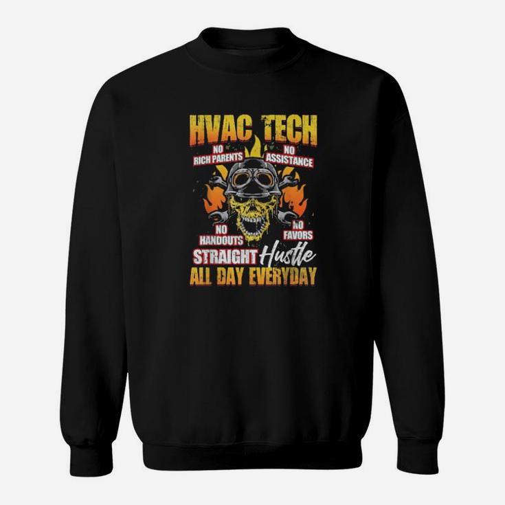 Hvac Tech Ac Technician Installer Distressed Sweatshirt
