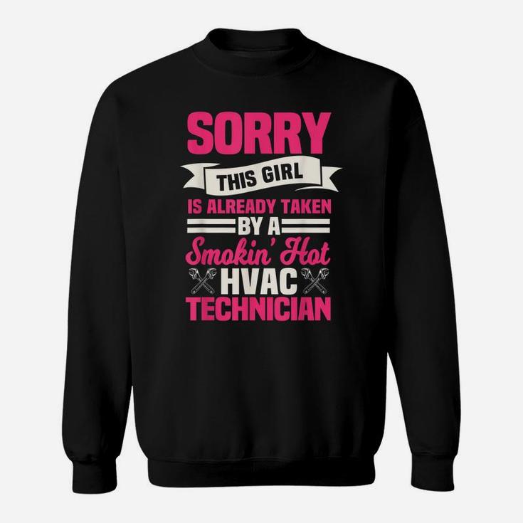 Hvac Technician Wife Mechanic Service Hvacr Tech Installer Sweatshirt