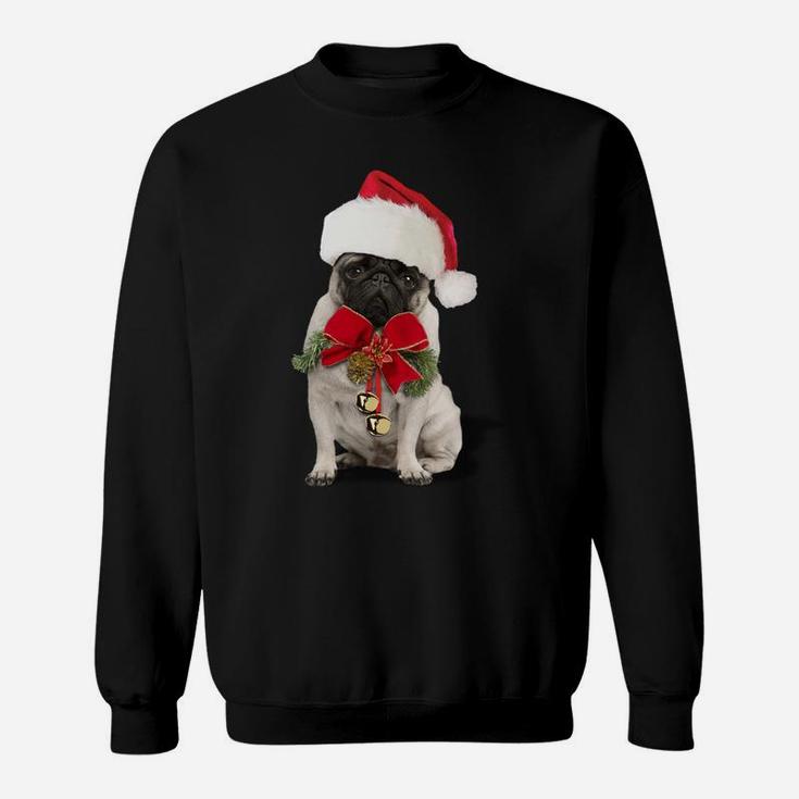 Hybrid Christmas Pug Long Sleeve T Shirt Sweatshirt