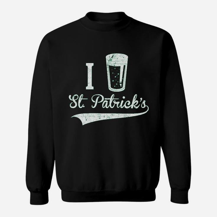 I Beer Saint Patricks Day Funny St Patty Drinking Shamrock Irish Sweatshirt