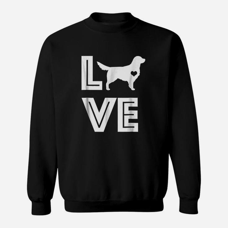 I Heart Dogs Golden Retriever Pet Lover Gift Sweatshirt