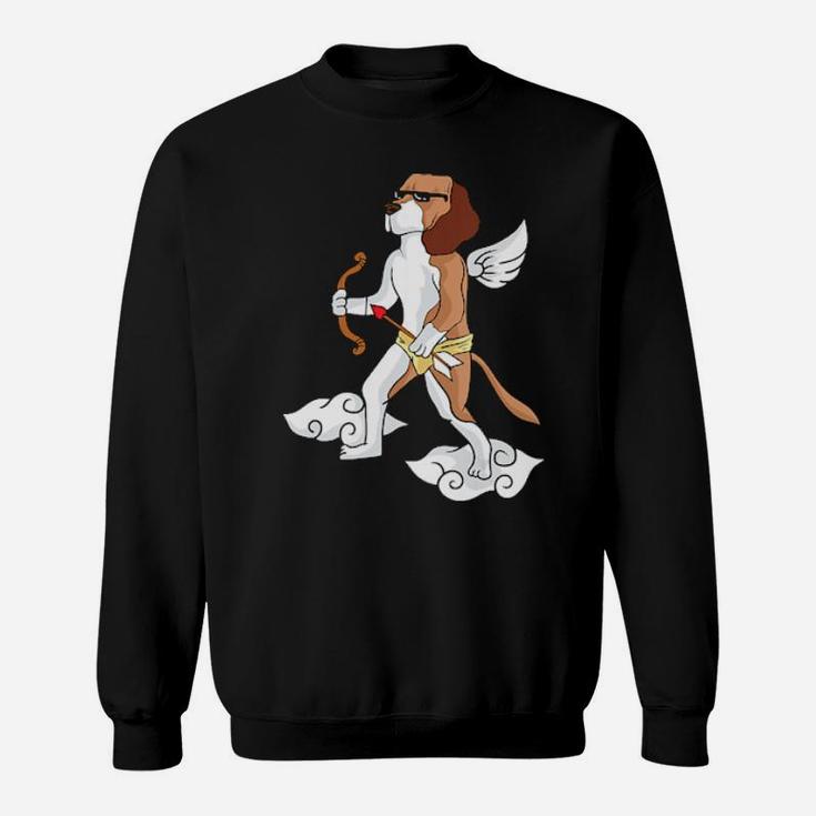 I Love Beagles Cupid Beagle Dog Lover Valentines Day Gift Sweatshirt