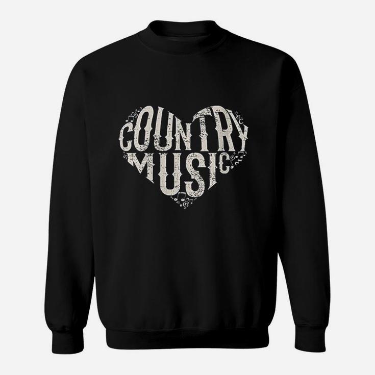 I Love Country Design Country Music Lover Gift Idea Sweatshirt