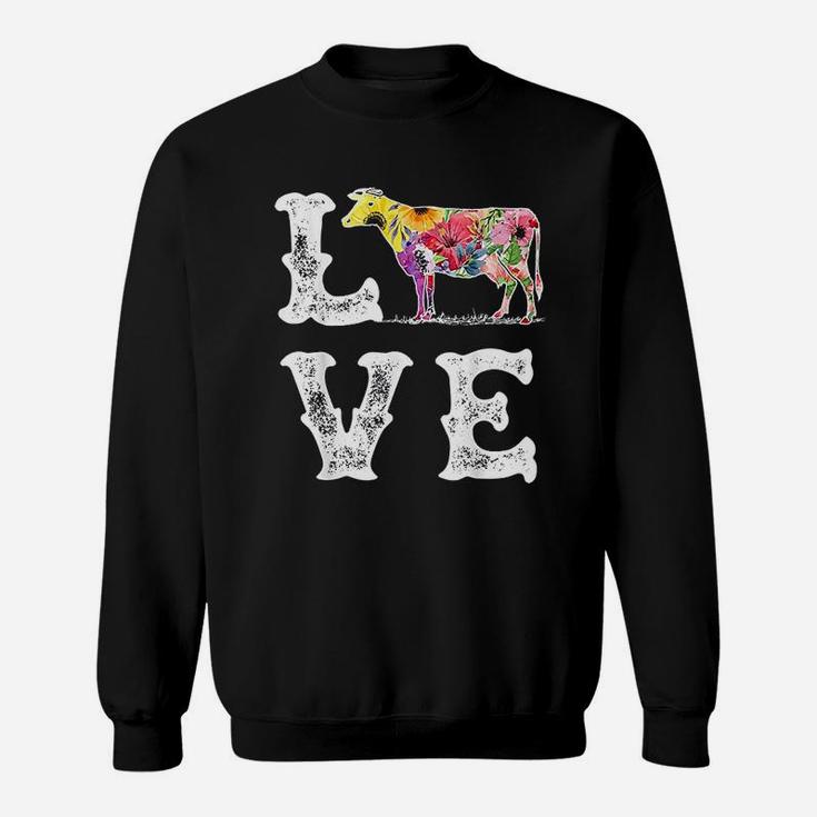 I Love Cows Funny Cow Lover Sweatshirt