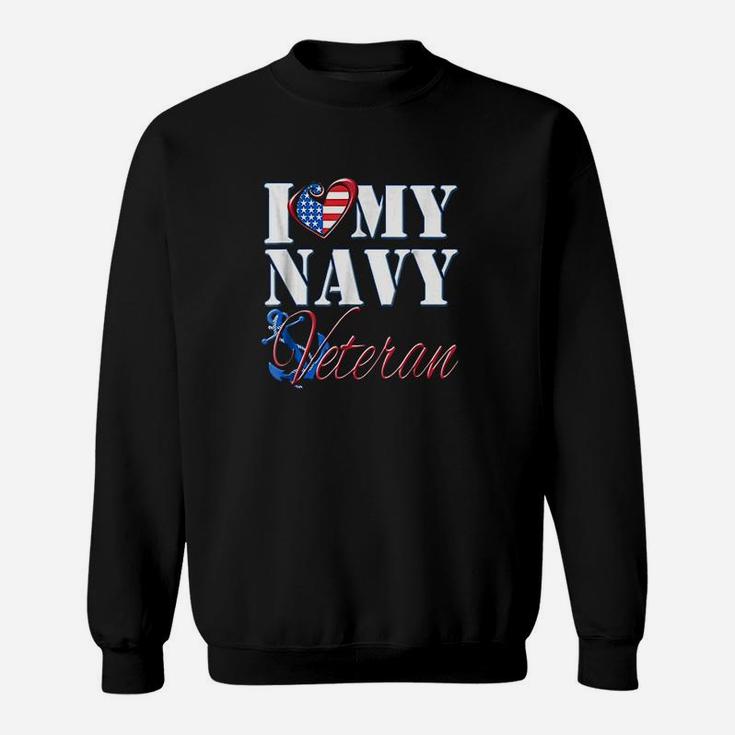 I Love My Navy Veteran Patriotic Sailor Sweatshirt