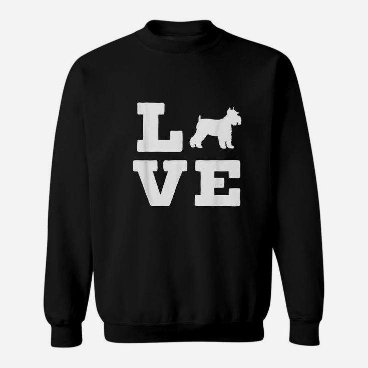 I Love My Schnauzer Cute Animal Lover Dog Sweatshirt