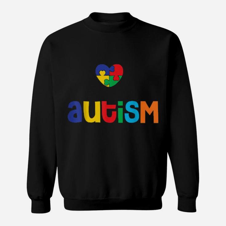 I Love Someone With Autism Puzzle Heart Valentines Day Sweatshirt